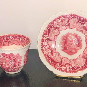 Breakfast Cup & Saucer Set Vista Pink by Mason's